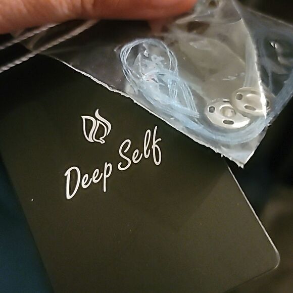 Blue Ruffled V Neck Style Wrap Dress Size Med New With Tags - Picture 10 of 11